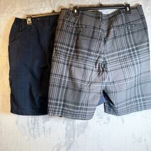 Mens Shorts Lot 2 Size 34 J Ferrar Plaid 5.11 Tactical Cargo Casual